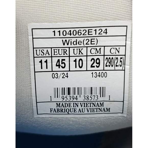 Brooks Ghost MAX Shoes Mens 11 2E WIDE White Running Gym Comfort Sneakers - Picture 12 of 13